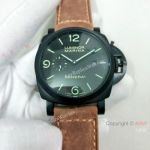 Luminor Marina Panerai Black Steel 44mm Watch - Fake Panerai Watch PAM312